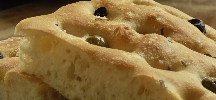 Focaccia con le olive